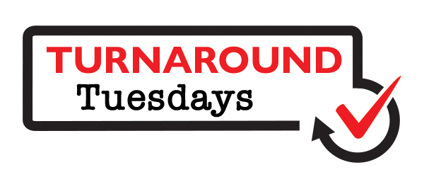 the words Turnaround Tuesdays