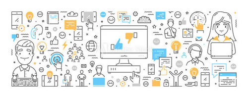 A bunch of images showing technology and tests