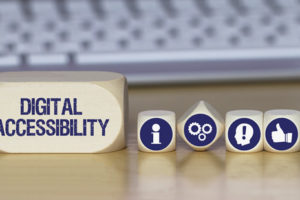 Icons demonstrate digital accessibility, including accessible content for all students.