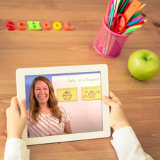 Early elementary school teacher Sara VanderWel shares distance learning video lessons she created for her kindergarten class