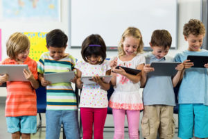 Children with Tablets