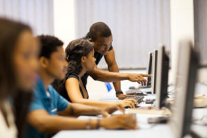 Students learned about virtual reality and use their skills to develop programs in the metaverse as part of a summer youth employment program