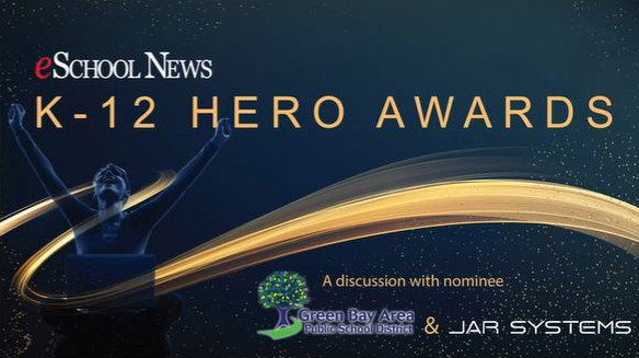 Teach Strats Editor-at-Large Kevin Hogan interviews Hero Awards nominee Amy Sterckx of Green Bay Area Public School District and Axel Zimmermann of JAR Systems in his weekly podcast, Innovations in Education