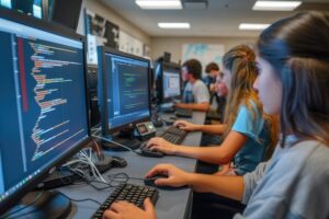 Under-resourced schools may struggle to offer high-quality computer science courses due to a lack of certified staff and equity divides.