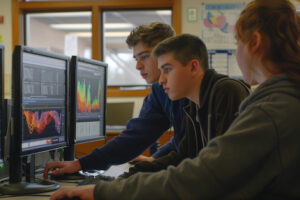 Student ICILS scores in the U.S. are higher for computer and info literacy, but below the international average for computational thinking.