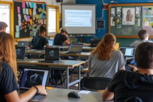 A majority of students said they think math students may worry less about feeling lost in a crowded classroom with the help of AI.