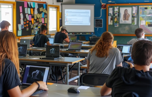 A majority of students said they think math students may worry less about feeling lost in a crowded classroom with the help of AI.