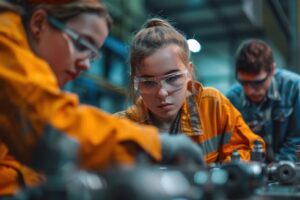 SkillsUSA students develop career skills and outperform peers not enrolled in a CTE student organization in seven essential areas.